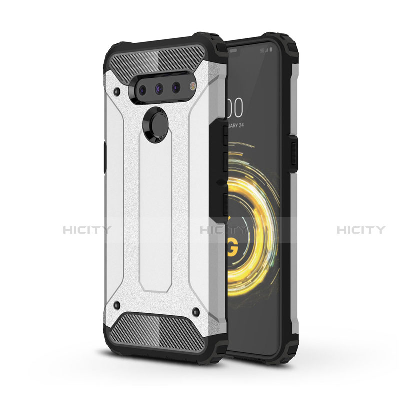 Funda Bumper Silicona y Plastico Mate Carcasa para LG V50 ThinQ 5G