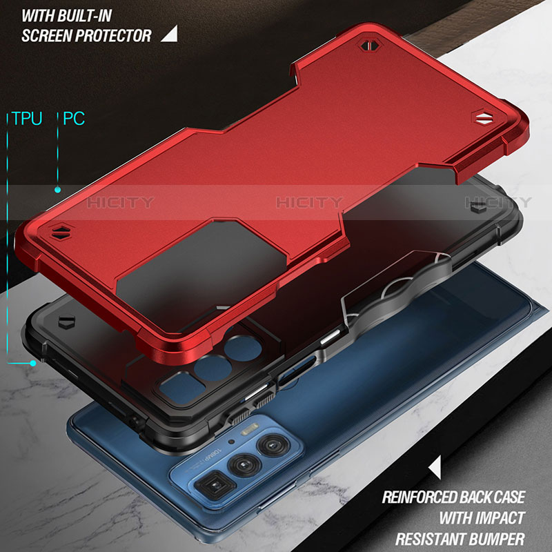 Funda Bumper Silicona y Plastico Mate Carcasa para Motorola Moto Edge 20 Pro 5G