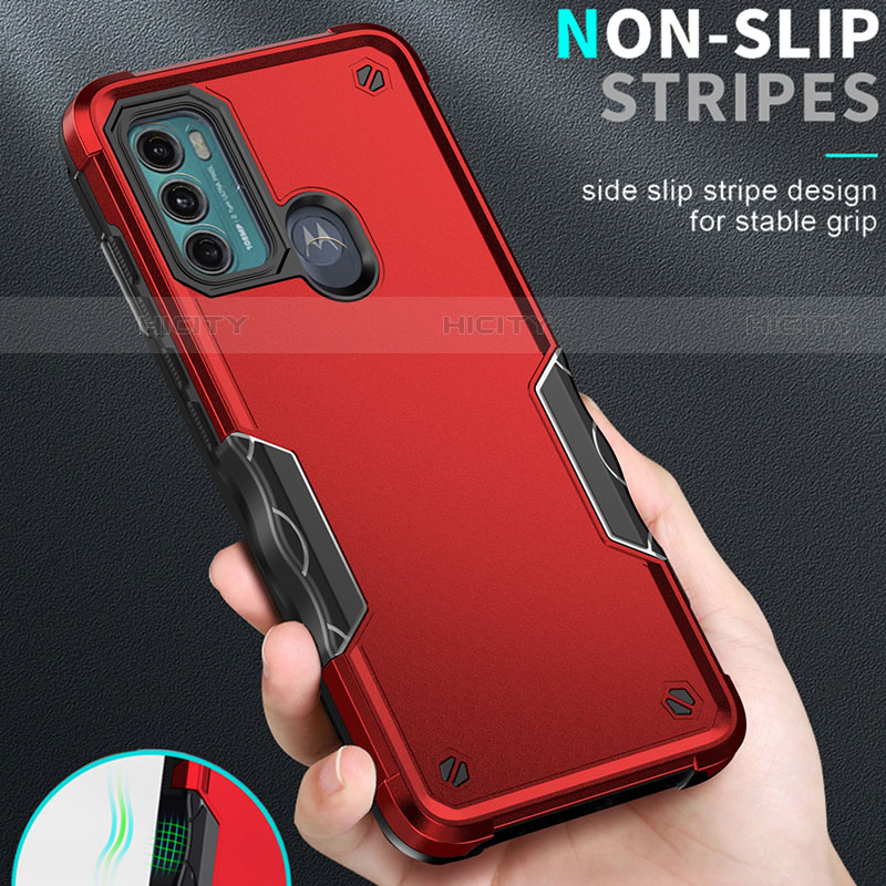 Funda Bumper Silicona y Plastico Mate Carcasa para Motorola Moto G40 Fusion