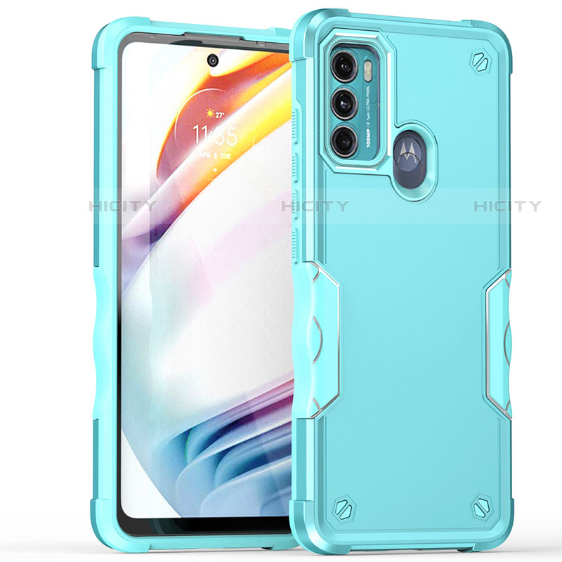 Funda Bumper Silicona y Plastico Mate Carcasa para Motorola Moto G40 Fusion