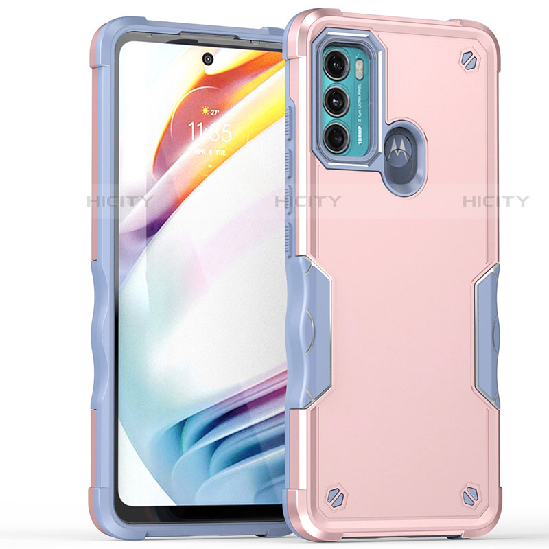 Funda Bumper Silicona y Plastico Mate Carcasa para Motorola Moto G60