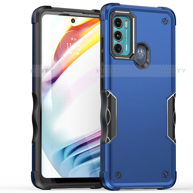 Funda Bumper Silicona y Plastico Mate Carcasa para Motorola Moto G60s