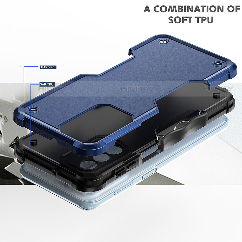 Funda Bumper Silicona y Plastico Mate Carcasa para Motorola Moto G71s 5G