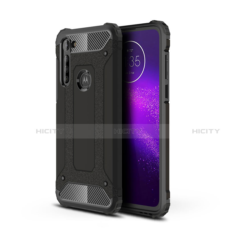 Funda Bumper Silicona y Plastico Mate Carcasa para Motorola Moto G8 Power