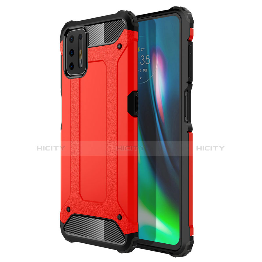 Funda Bumper Silicona y Plastico Mate Carcasa para Motorola Moto G9 Plus