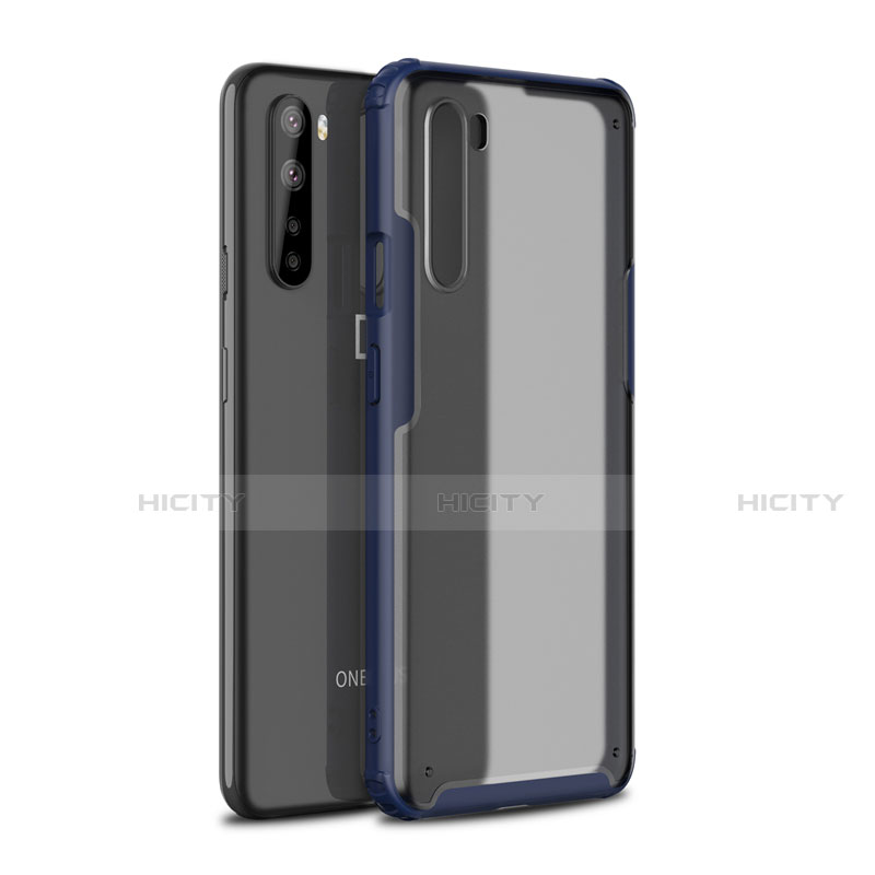 Funda Bumper Silicona y Plastico Mate Carcasa para OnePlus Nord Azul