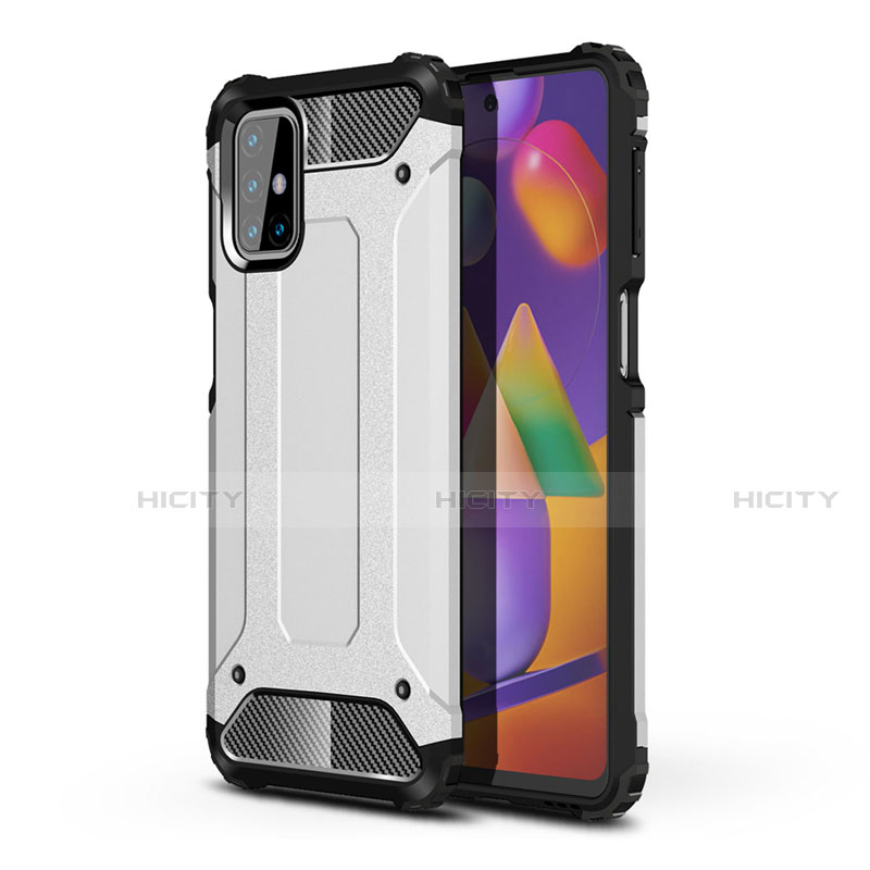 Funda Bumper Silicona y Plastico Mate Carcasa para Samsung Galaxy M31s