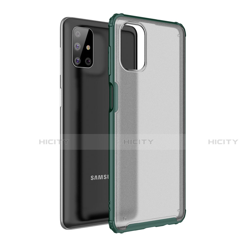 Funda Bumper Silicona y Plastico Mate Carcasa para Samsung Galaxy M51 Verde