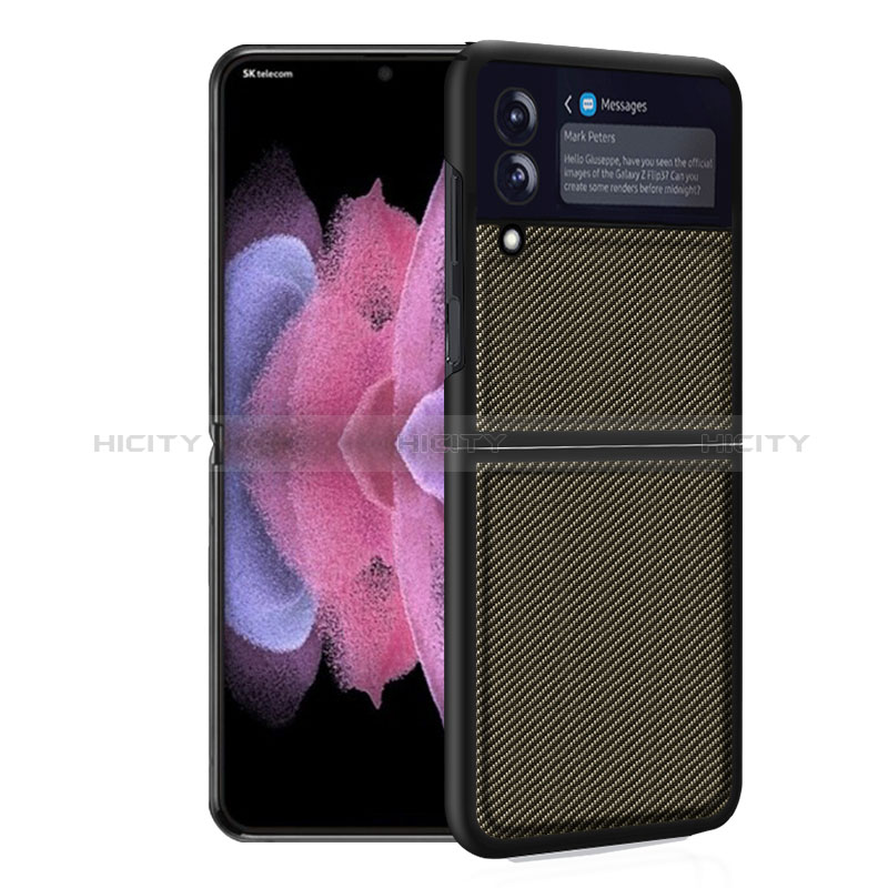 Funda Bumper Silicona y Plastico Mate Carcasa para Samsung Galaxy Z Flip3 5G