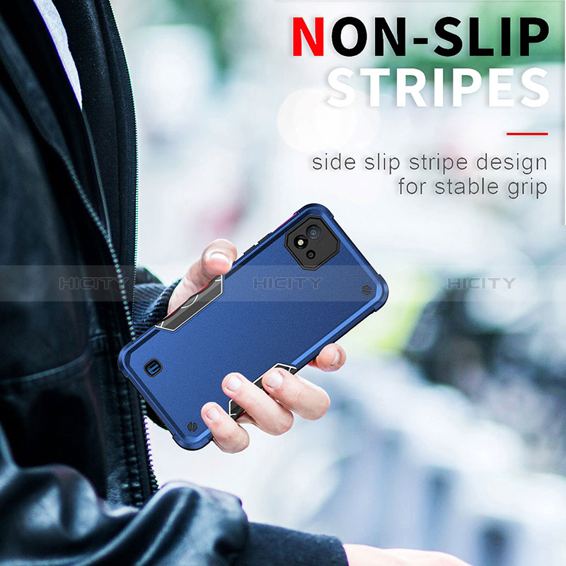 Funda Bumper Silicona y Plastico Mate Carcasa QW1 para Realme C20A