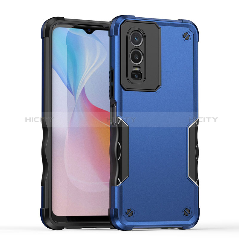 Funda Bumper Silicona y Plastico Mate Carcasa QW1 para Vivo Y76 5G