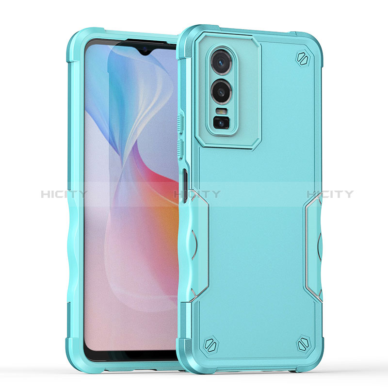 Funda Bumper Silicona y Plastico Mate Carcasa QW1 para Vivo Y76 5G