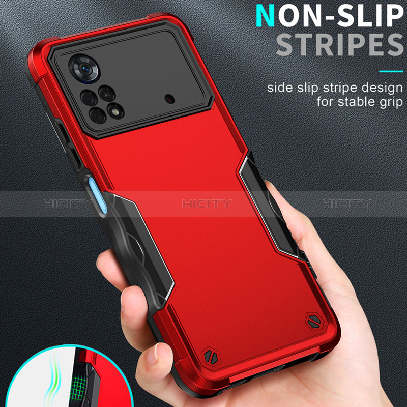 Funda Bumper Silicona y Plastico Mate Carcasa QW1 para Xiaomi Redmi Note 11E Pro 5G