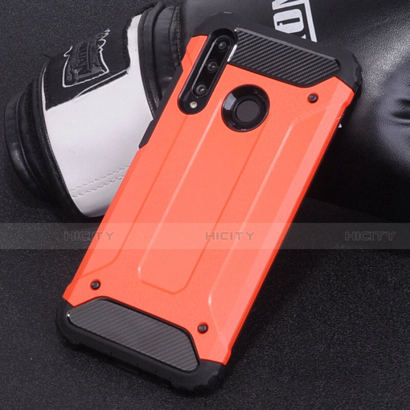 Funda Bumper Silicona y Plastico Mate Carcasa R01 para Huawei Honor 20 Lite Rojo