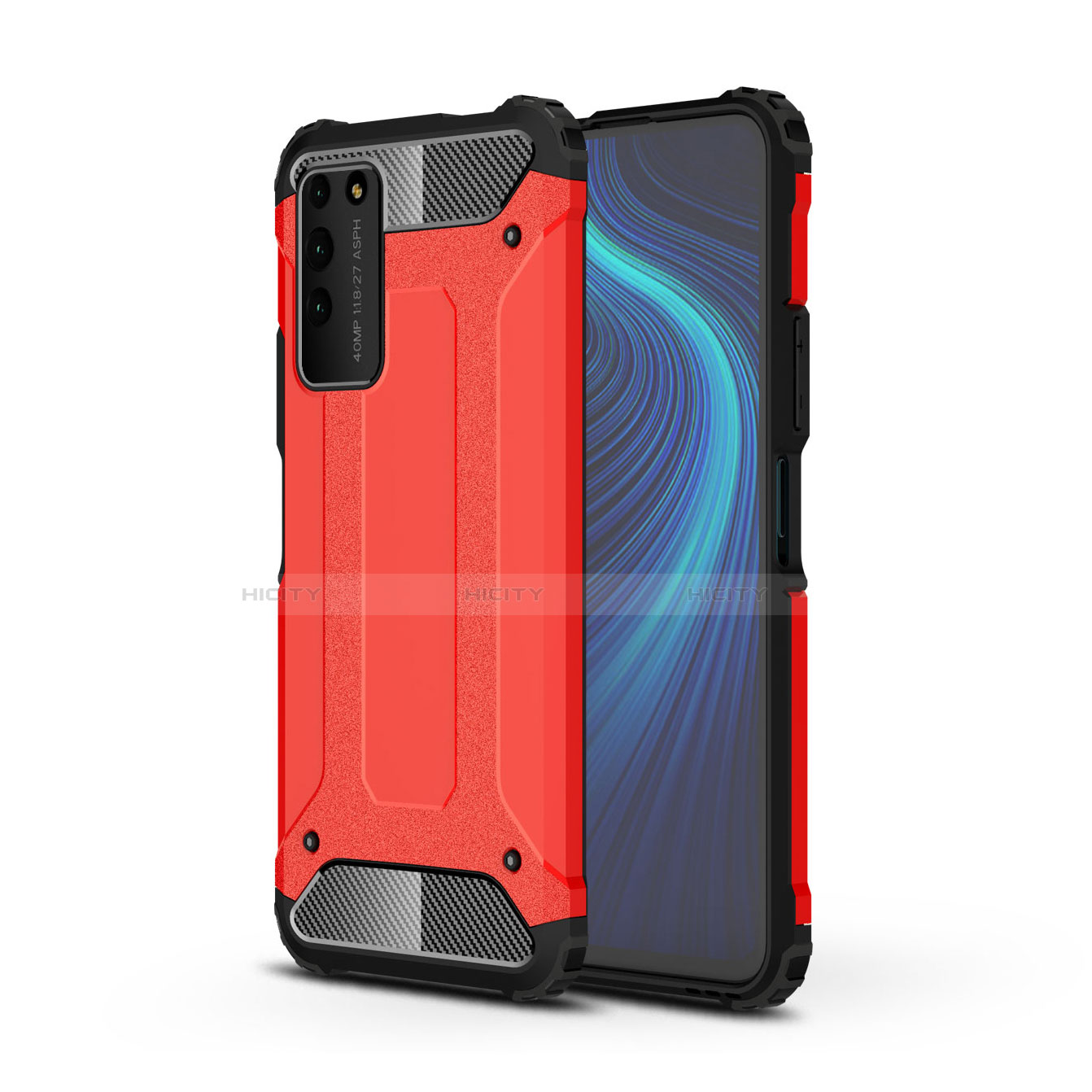 Funda Bumper Silicona y Plastico Mate Carcasa R01 para Huawei Honor X10 5G