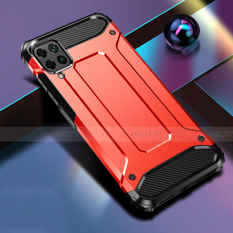 Funda Bumper Silicona y Plastico Mate Carcasa R01 para Huawei Nova 6 SE Rojo
