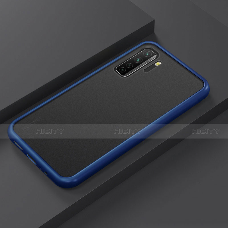 Funda Bumper Silicona y Plastico Mate Carcasa R01 para Huawei Nova 7 SE 5G Azul