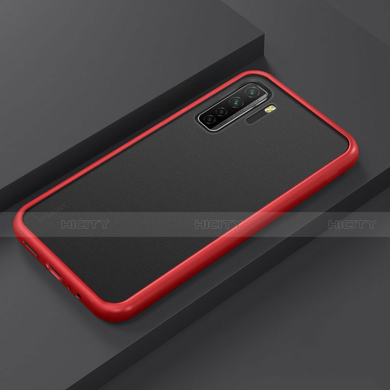 Funda Bumper Silicona y Plastico Mate Carcasa R01 para Huawei P40 Lite 5G Rojo