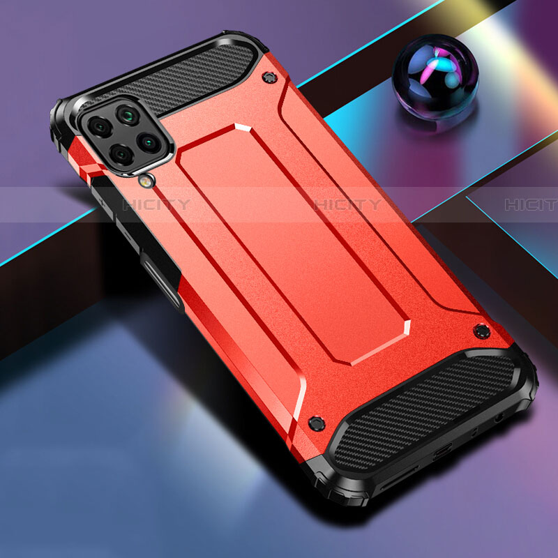 Funda Bumper Silicona y Plastico Mate Carcasa R01 para Huawei P40 Lite Rojo