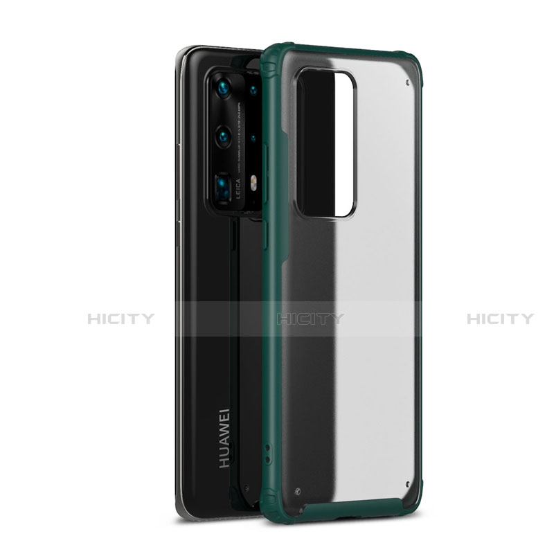 Funda Bumper Silicona y Plastico Mate Carcasa R01 para Huawei P40 Pro+ Plus Verde