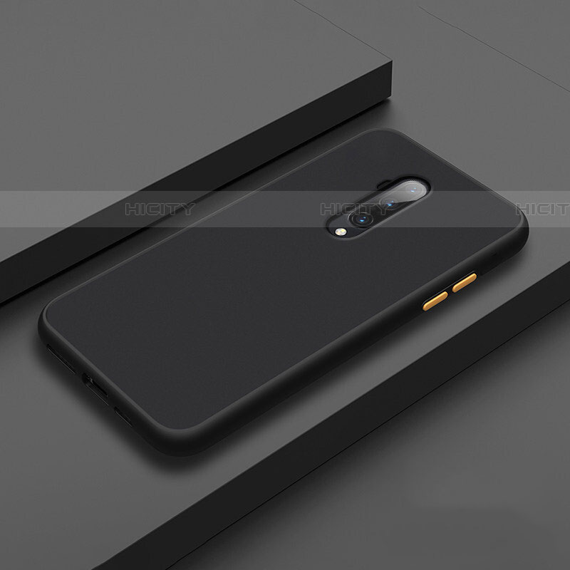 Funda Bumper Silicona y Plastico Mate Carcasa R01 para OnePlus 7T Pro Negro