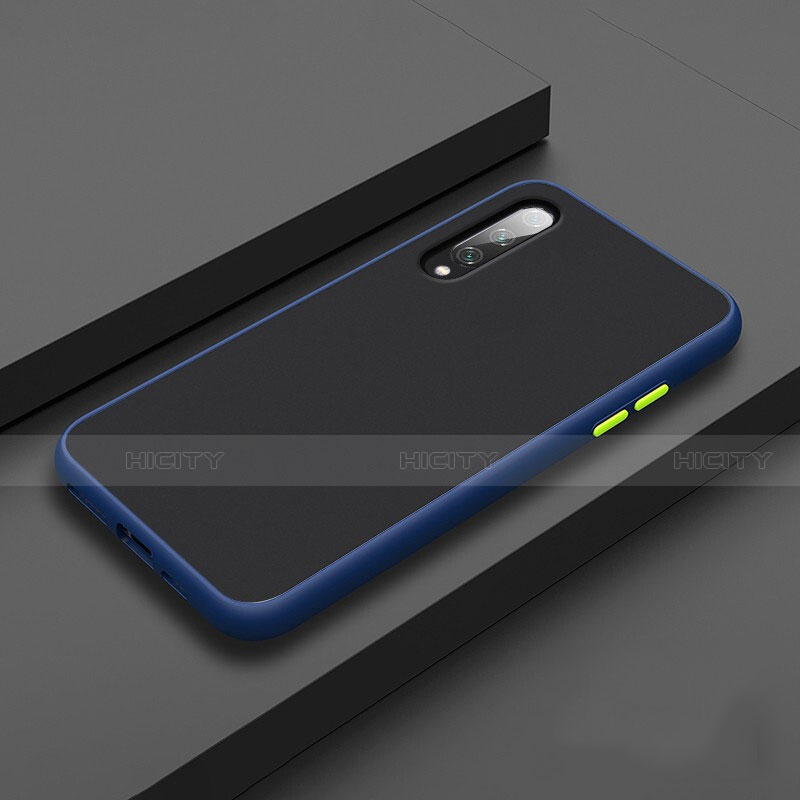 Funda Bumper Silicona y Plastico Mate Carcasa R01 para Xiaomi Mi A3 Azul