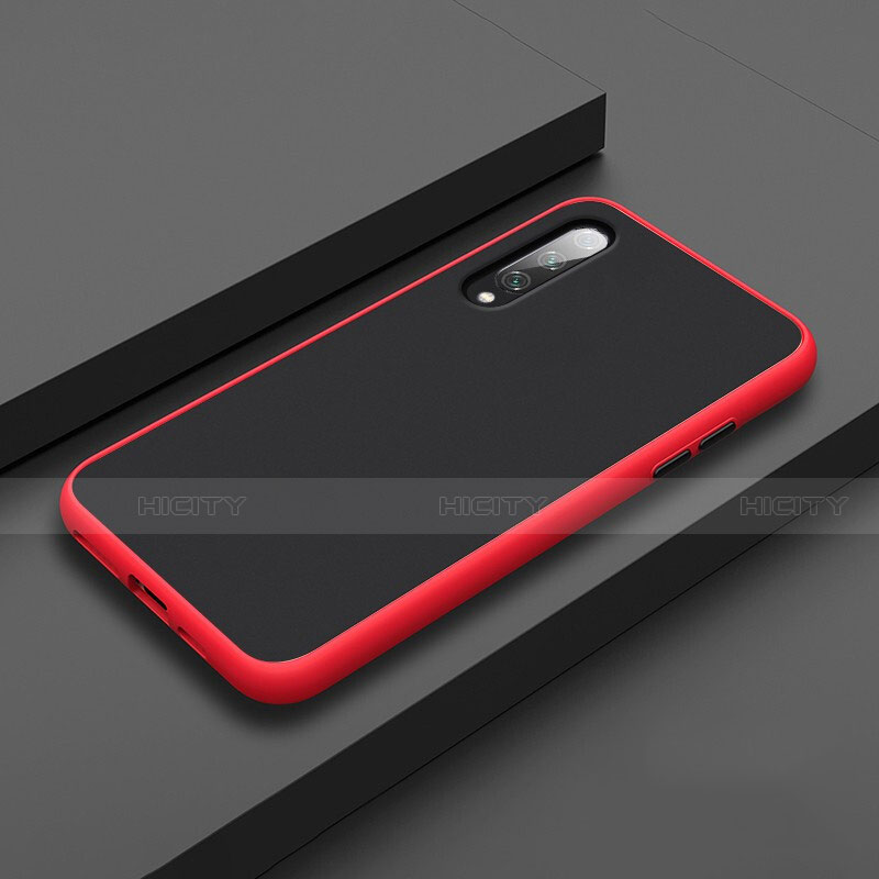 Funda Bumper Silicona y Plastico Mate Carcasa R01 para Xiaomi Mi A3 Rojo