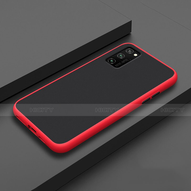 Funda Bumper Silicona y Plastico Mate Carcasa R02 para Huawei Honor View 30 Pro 5G Rojo