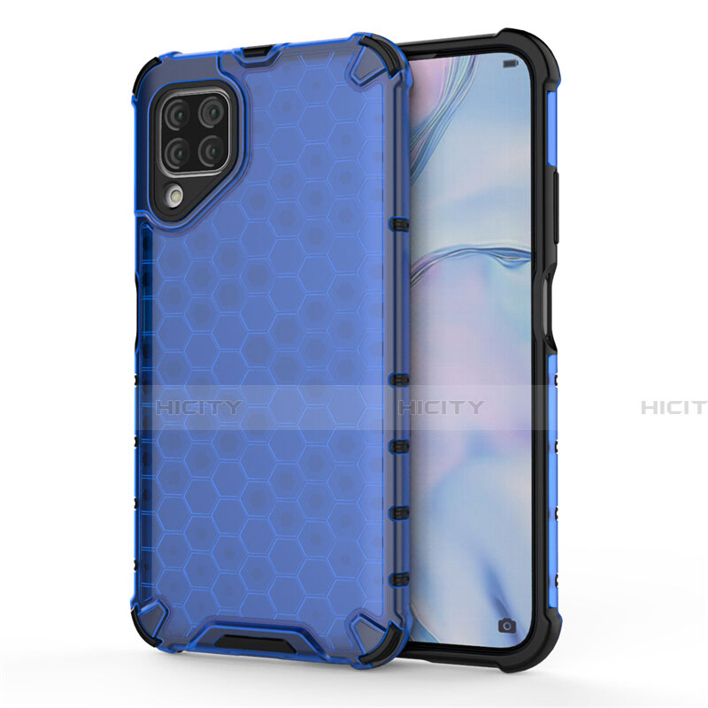 Funda Bumper Silicona y Plastico Mate Carcasa R02 para Huawei Nova 7i Azul