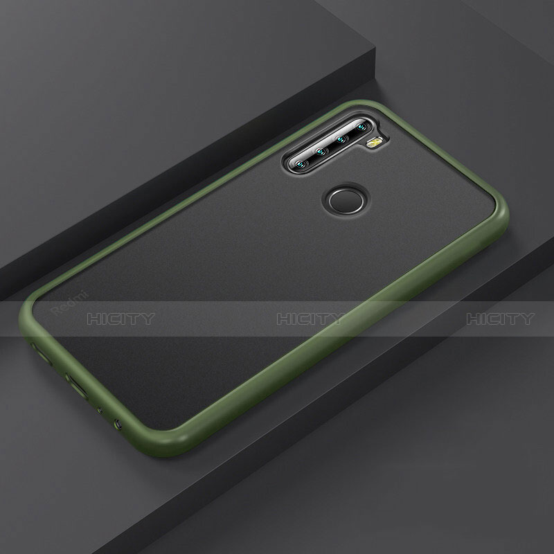 Funda Bumper Silicona y Plastico Mate Carcasa R03 para Xiaomi Redmi Note 8 Verde