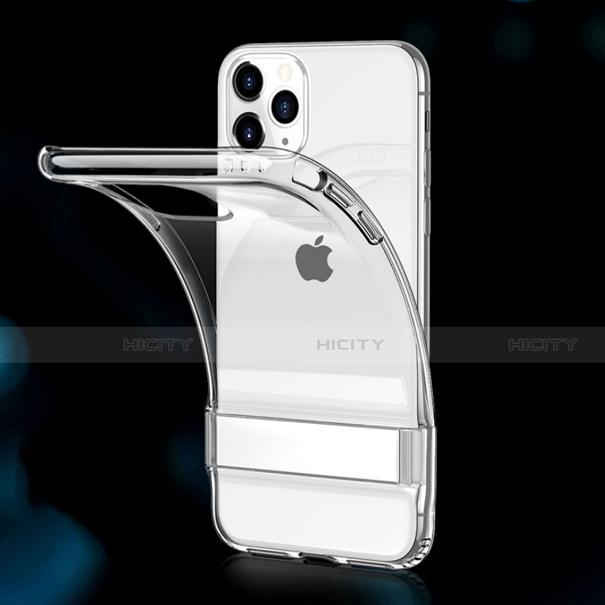 Funda Bumper Silicona y Plastico Mate Carcasa S01 para Apple iPhone 11 Pro Claro