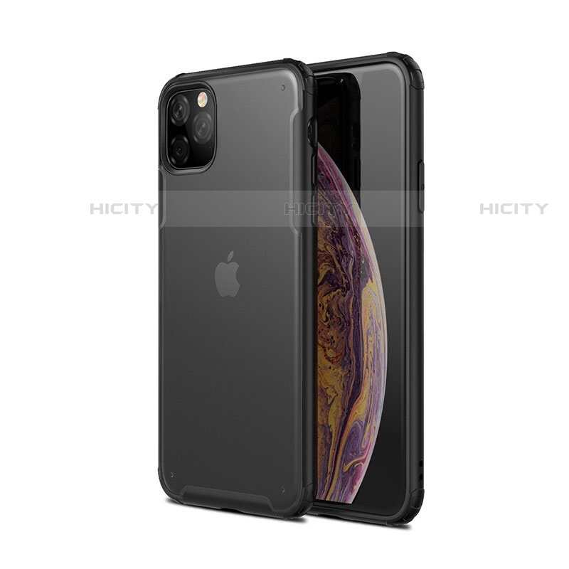 Funda Bumper Silicona y Plastico Mate Carcasa T01 para Apple iPhone 11 Pro Max Negro