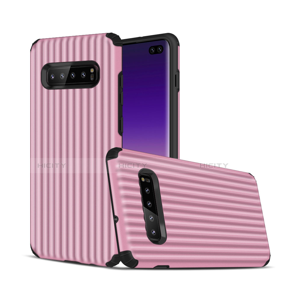 Funda Bumper Silicona y Plastico Mate Carcasa U01 para Samsung Galaxy S10 Plus