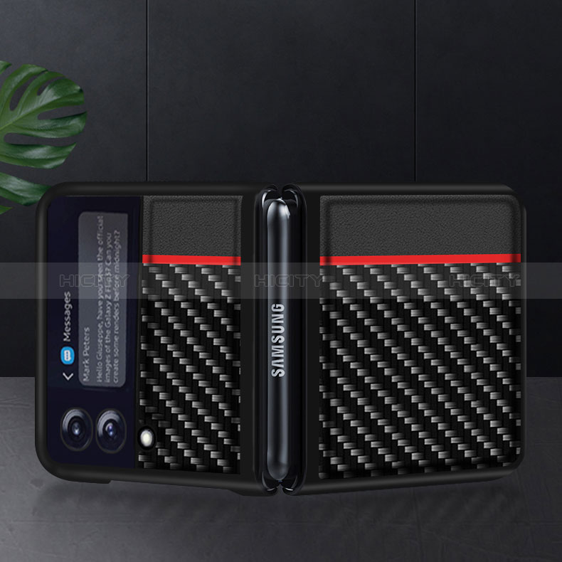 Funda Bumper Silicona y Plastico Mate Carcasa U01 para Samsung Galaxy Z Flip3 5G
