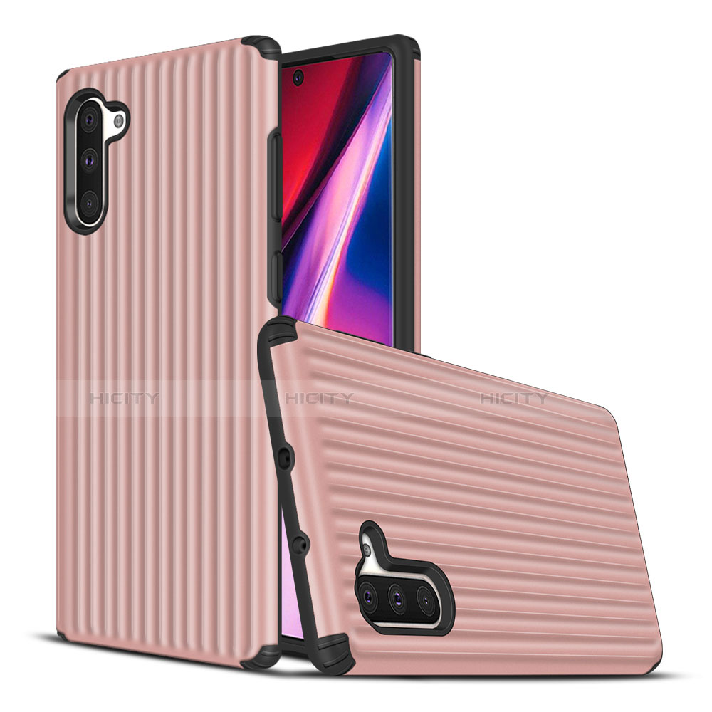 Funda Bumper Silicona y Plastico Mate Carcasa U02 para Samsung Galaxy Note 10