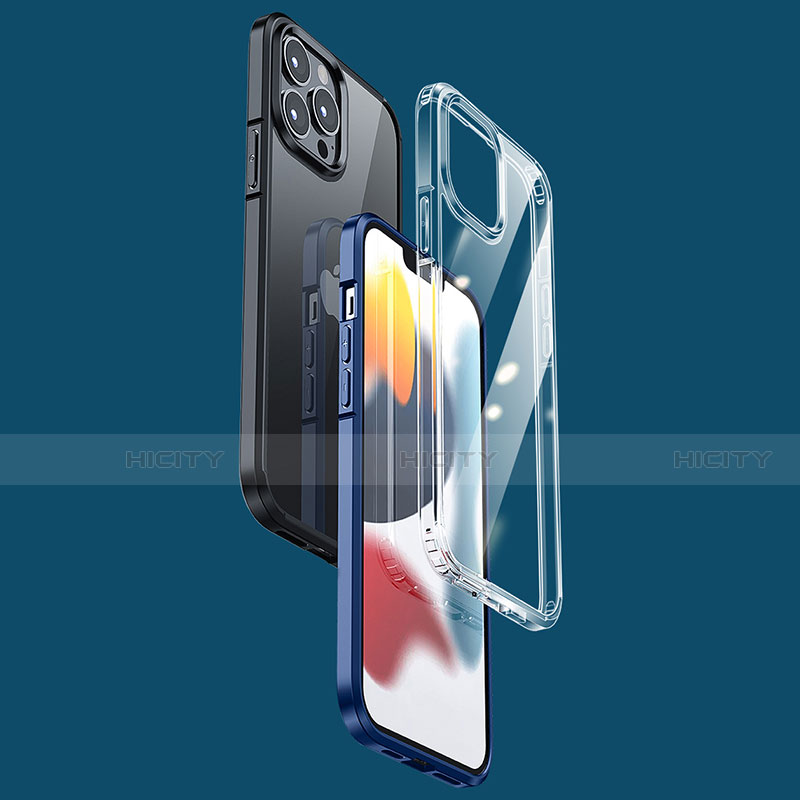 Funda Bumper Silicona y Plastico Mate Carcasa U05 para Apple iPhone 13