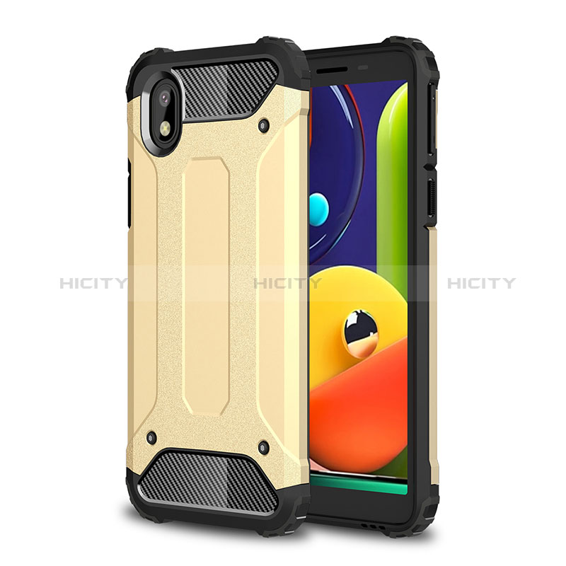 Funda Bumper Silicona y Plastico Mate Carcasa WL1 para Samsung Galaxy A01 Core