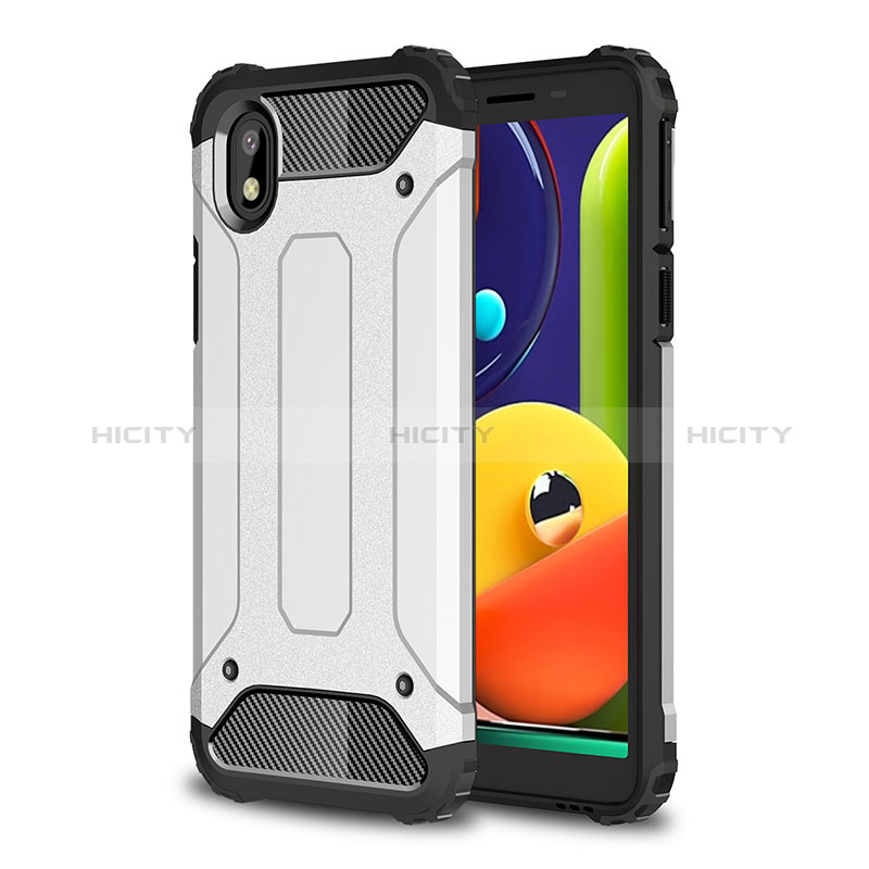 Funda Bumper Silicona y Plastico Mate Carcasa WL1 para Samsung Galaxy A01 Core