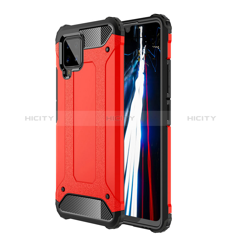 Funda Bumper Silicona y Plastico Mate Carcasa WL1 para Samsung Galaxy A42 5G Rojo