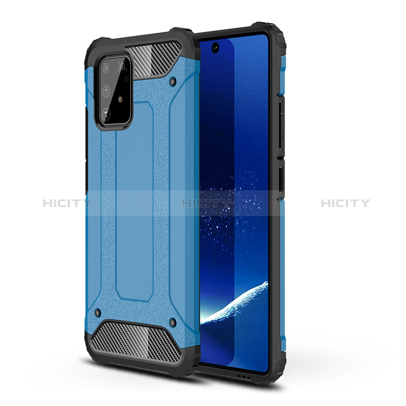 Funda Bumper Silicona y Plastico Mate Carcasa WL1 para Samsung Galaxy M80S Azul