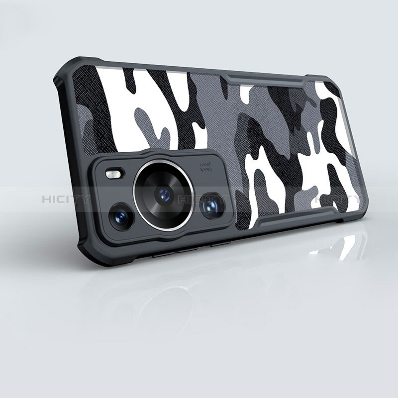 Funda Bumper Silicona y Plastico Mate Carcasa XD1 para Huawei P60 Pro