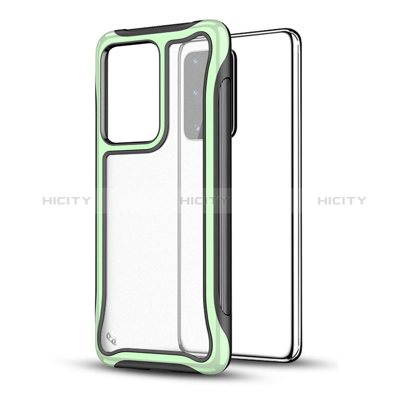 Funda Bumper Silicona y Plastico Mate Carcasa YF1 para Samsung Galaxy S20 Plus 5G Verde