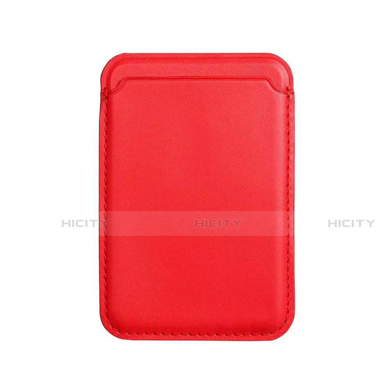 Funda de Cuero Cartera con Mag-Safe Magnetic para Apple iPhone 12 Mini Rojo