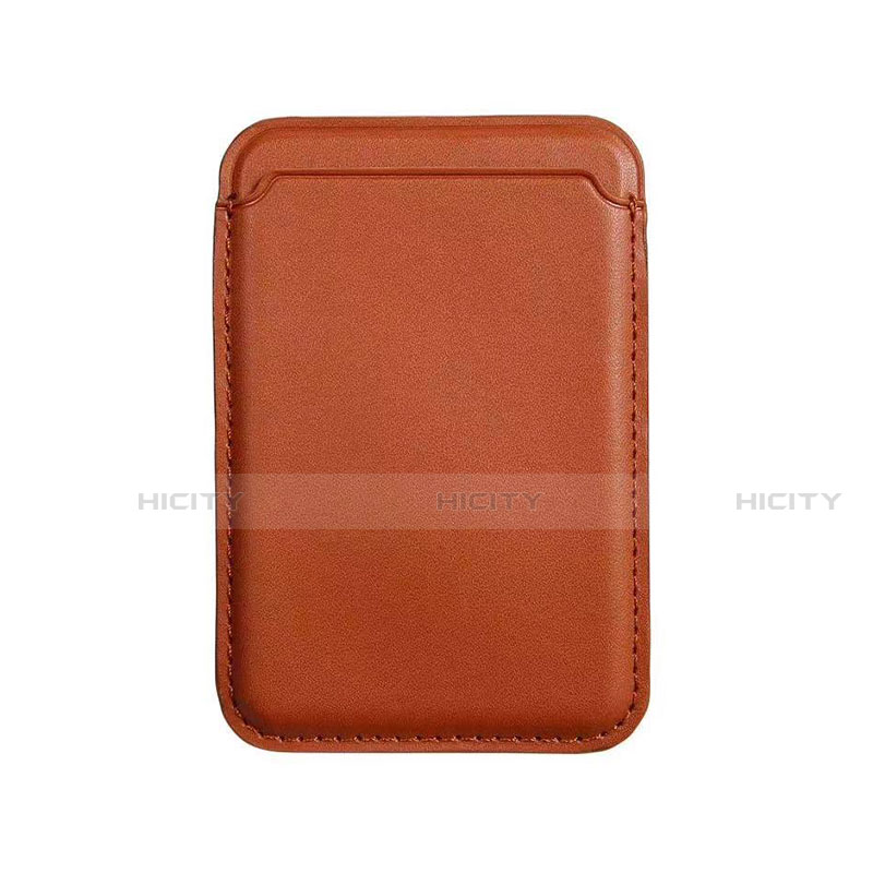 Funda de Cuero Cartera con Mag-Safe Magnetic para Apple iPhone 12 Pro Max Marron