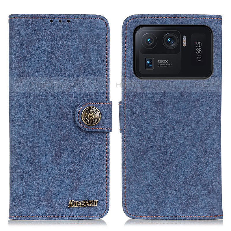 Funda de Cuero Cartera con Soporte Carcasa A01D para Xiaomi Mi 11 Ultra 5G Azul