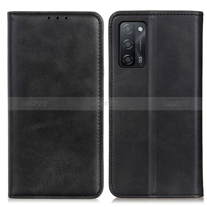 Funda de Cuero Cartera con Soporte Carcasa A02D para Oppo A56 5G Negro