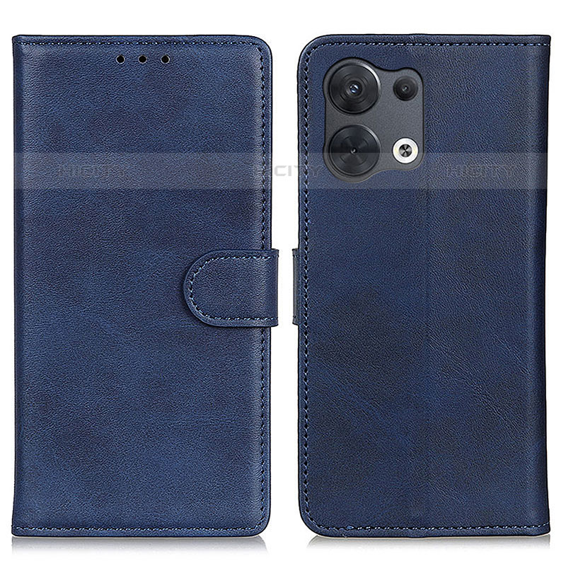 Funda de Cuero Cartera con Soporte Carcasa A02D para Oppo Reno8 5G Azul