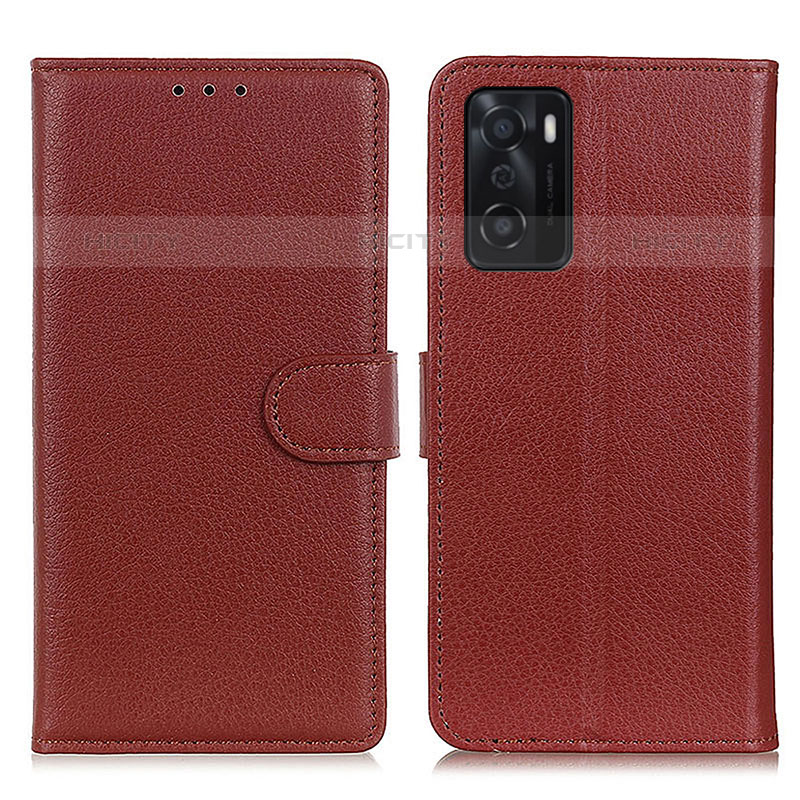 Funda de Cuero Cartera con Soporte Carcasa A03D para Oppo A55S 5G