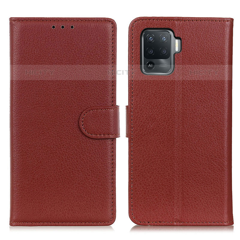 Funda de Cuero Cartera con Soporte Carcasa A03D para Oppo A94 4G