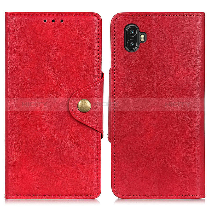 Funda de Cuero Cartera con Soporte Carcasa A05D para Samsung Galaxy Xcover Pro 2 5G Rojo